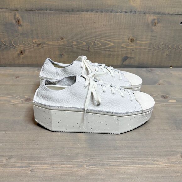 Y-3 Kyasu Low Cream White Suede Leather Platform Sneakers Women's 6, EU 37 1/3 - Picture 4 of 8